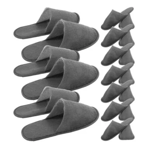 10 Pairs Disposable Slippers Hotel Shoes Thickened One-time Men and Women - Picture 1 of 12