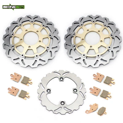 Ninja ZX6R 2005 2006 Front Rear Brake Rotors Disc Pads For Kawasaki ZX10R 04-07 - Изображение 1 из 4