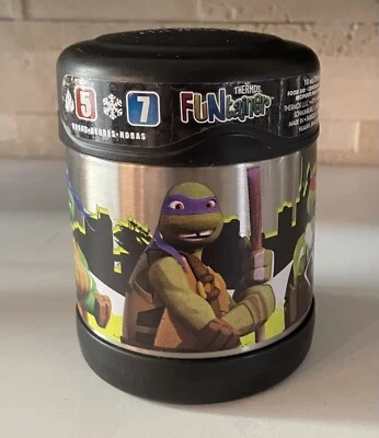 Termo Funtainer 10oz Niños Adolescentes Mutantes Tortugas Ninja Comida Caliente o Fría TMNT Foto 1 de 4