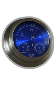 Ambient Weather Brushed Aluminum Barometer WS-228TBH 9" - Picture 1 of 4