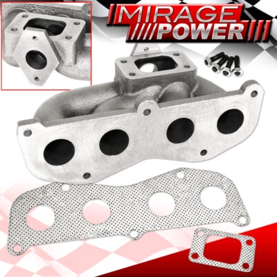 For 05-15 Scion tC xB 2AZFE 2.4L Cast T3 T4 T04E Turbo Manifold + Wastegate Port Foto 1 de 4