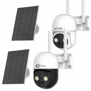 Solar Battery Powered Wireless WiFi Outdoor Pan/Tilt Home Security Camera System - Picture 1 of 17