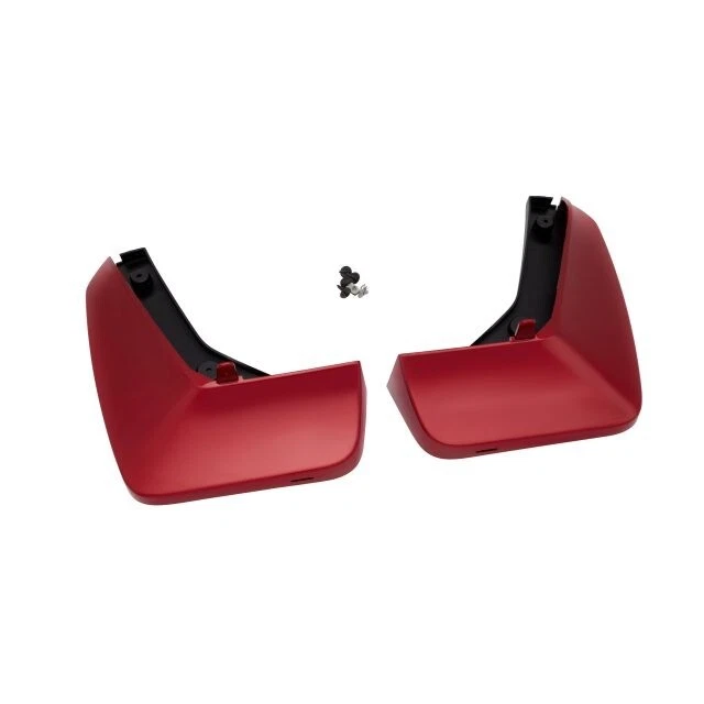 Protectores contra salpicaduras moldeados traseros Cadillac Escalade 2021-2024 85527772 rojo radiante OEM Foto 1 de 1