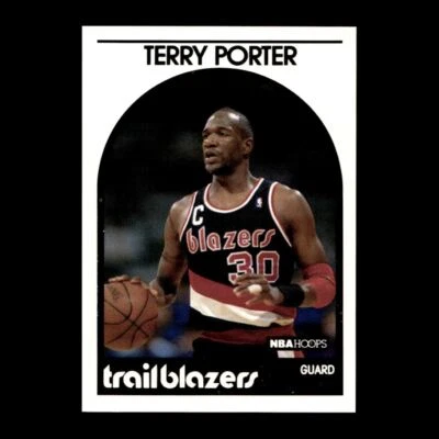 Terry Porter 1989-90 Hoops Portland Trail Blazers #105 R328Y 25 - Image 1 of 2