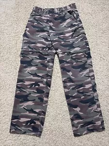 Game Winner Camo Pants Mens M Convertible Cargo Pants - Picture 1 of 11
