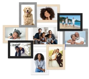 Icona Bay Bild Collage Kit (1) 5x7 Rahmen (8) 4x6 Rahmen Mehrfarbig - Siehe Beschreibung - Bild 1 von 6