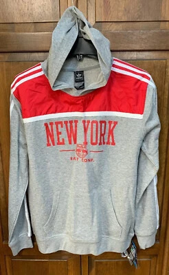 Adidas New York Red Bulls MLS Fútbol Niños XL 18 Sudadera con Capucha Gris Rojo Foto 1 de 4
