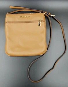 Michael Kors MK Fulton LG EW Umhängetasche braun Leder Messenger Handtasche Tasche EUC 10 - Bild 1 von 7