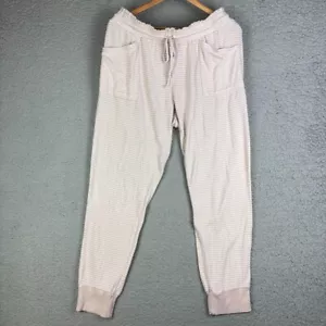 Stars Above Women's Size L Beautifully Soft Fleece Pajama Pants Pink Striped - Picture 1 of 13