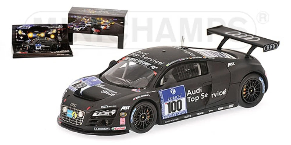 Minichamps 437101900 AUDI R8 LMS EKSTROM WERNER 24H NURBURGRING 2010 scale 1:43 - Image 1 of 1