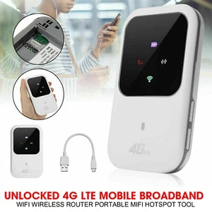 Wireless Unlocked 4G LTE Mobile Broadband Wifi Routers Portable Modem Hotspot - Photo 1/7