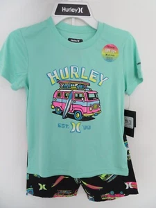 NWT NEW Boy's sz 6 Hurley 2 pc set UPF 50+ H2O Dri Shorts & Surf Truck Shirt $44 - Picture 1 of 14