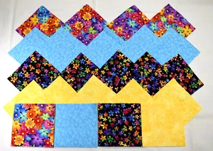 STUNNING & BRIGHT FLORALS CHARM PACK 5 Inch Quilt Squares - Picture 1 of 1