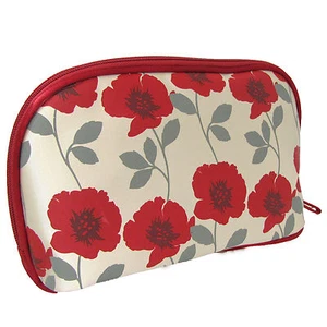 Makeup Travel Bag Danielle Cosmetic Wash Pouch Organizer Holder Poppy - Picture 1 of 2