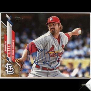 Andrew Miller Auto Signed IP 2020 Topps Series One Camo #21/25 Jersey Number - Picture 1 of 3