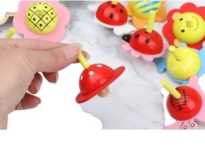 Wooden Spinning Tops - Picture 1 of 13