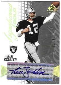 Ken Stabler 2004 UPPER DECK SP GAME USED EDITION AUTOGRAPH CARD Raiders AUTO SP - Picture 1 of 2
