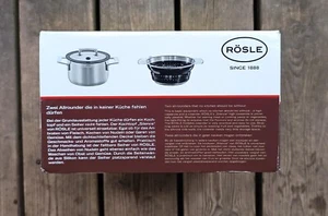 Rösle Black Duo Olla Silence Tapa 24 cm Plegable Inducción Apta - Imagen 1 de 11