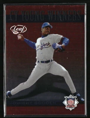 Tarjeta de béisbol Dwight Gooden 2005 Leaf CY Young Winners #CYW8 Foto 1 de 2