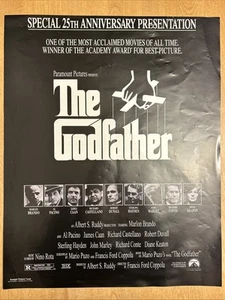 The Godfather Special 25th Anniversary Edition Movie Promo Poster 22.5 x 34 - Picture 1 of 7