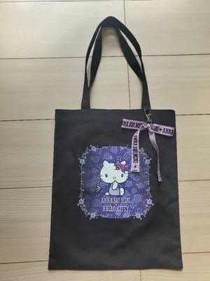 Bolso de mano Anna Sui × Hello Kitty colaboración negro imitación cuero como nuevo Foto 1 de 3