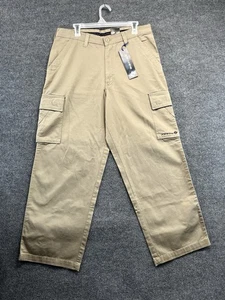 Transnine Pantalone Cargo Uomo 34x30 Beige Relax Dritto Baggy Skater - Foto 1 di 12