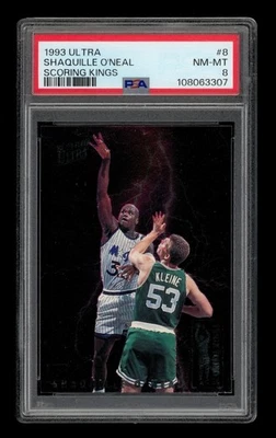 Ultra Scoring Kings 1993-94: #8 Shaquille O'Neal PSA 8 casi nuevo-como nuevo Foto 1 de 3