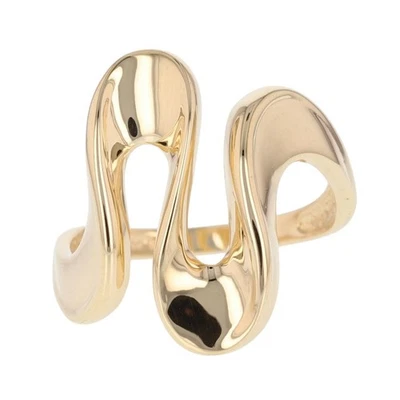 24.1mm Abstract Wavy Statement Ring 14k Yellow Gold 6.51 Grams Size 11 - Image 1 of 4