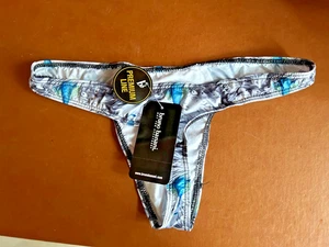 BRUNO BANANI Premium Line Herren String Slip Gr XL Pfau print grau weßi LP 22,95 - Bild 1 von 2