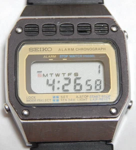 Seiko A639-50 SAT Vintage Herren Alarm Chronograph TOP - neue Batterie - Bild 1 von 6