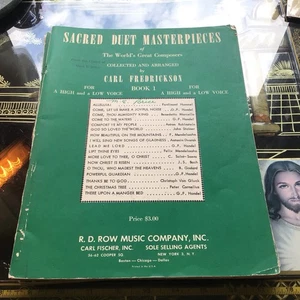 SACRED DUET MASTERPIECES CARL FREDRICKSON BOOK #1 THE WORLD'S GREATEST COMPOSERS - Picture 1 of 9