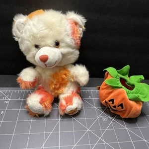 Build A Bear Autumn Hugs Bear Smallfry Buddies Plüsch klein orange weiße Blätter - Bild 1 von 6