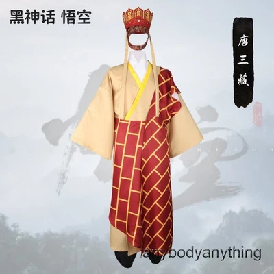 Conjunto completo de trajes de disfraz de sacerdote Tang Xuanzang The Journey to the West Foto 1 de 4