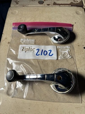 1950's 1960's AMC Rambler Set of 2 Window Cranks Black Knobs 3509710 - Image 1 of 4