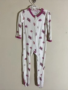 Kyte Baby rosa Koralle Muschel Ozeanrobbe Leben 1-teiliges Outfit Unisex Säugling Mädchen 6-12M - Bild 1 von 9