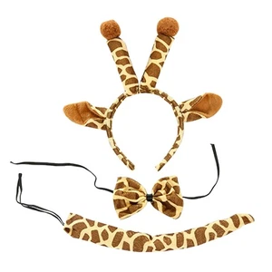 1 Set Deko Kinder Kostüme Verschleißfeste Schwänze Kostüme Entzückende Giraffe - Bild 1 von 12