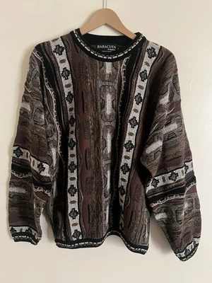 Suéter Pulôver Vintage Baracuta By Tundra Estilo Coogi Tamanho G - Imagem 1 de 4