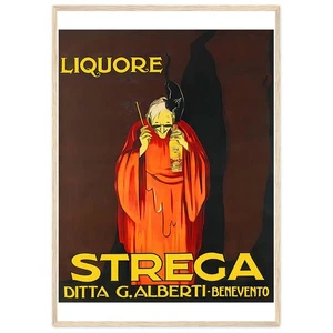 Póster vintage de licor Strega comida bebida papel o impresión idea de regalo decoración de pared - Imagen 1 de 7