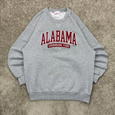 Sudadera De Colección Y2K Alabama Marea Carmesí Cuello Redondo Mediana Foto 1 de 4