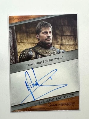 Nikolaj Coster-Waldau Quoteable Autograph, Game of Thrones, Legends of the Realm - Image 1 of 2