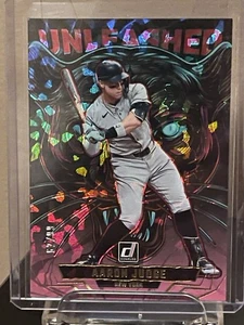 2025 Donruss Aaron Judge Unleashed Pink Explosion/99 SSP. - Picture 1 of 3