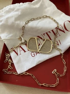 Valentino Garavani Gold Belt - Picture 1 of 7