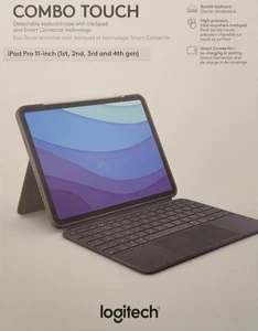 Logitech Combo Touch Tastatur Hülle Apple iPad Pro 11" 1. 2. 3. 4. Gen - Bild 1 von 3