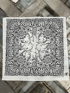 Vintage Bandana Paisley Floral 100% Baumwolle Selvedge Edge Made in USA RN 16429 - Bild 1 von 10