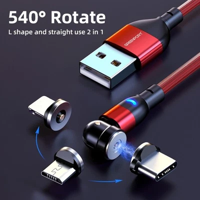 New P-TECHUK Magnetic Charging Cable Magnetic USB Cables Phone Charger Cable A15 - Image 1 of 4