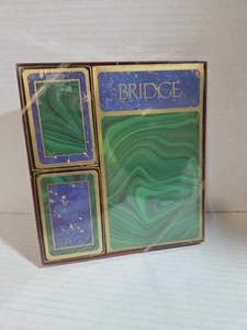 CASPARI Bridge Double Deck Card Gift Set Playing Cards Semiprecious Stones NEW - Picture 1 of 5