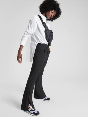 ATHLETA Stellar Flare Trouser 8 Tall Black - Work Play Non-wrinkle - Image 1 of 4