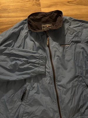 Polo Sport Ralph Lauren Cortavientos Para Hombre XL Azul Cremallera Completa Bolsillos Ligeros Foto 1 de 4