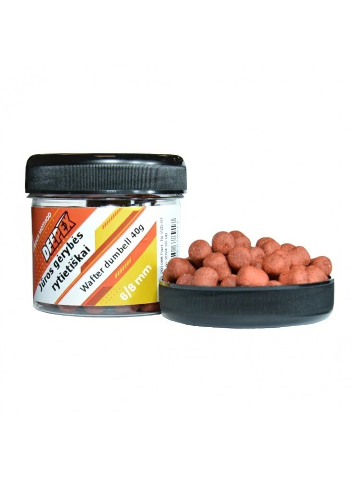 Deepex Wafter Hantel 6/8mm Meeresfrüchte Oriental Method Feeder Karpfenköder - Bild 1 von 1