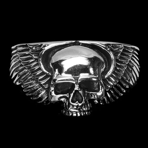 925 Sterling Silver Ring Skull Gemstone Jewelry Size 9 - Picture 1 of 14